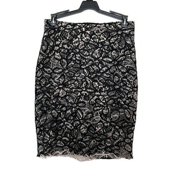 Anthropologie midi Pencil Skirt XSMALL layered Weston Wear Dual Foundation - Picture 4 of 14
